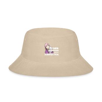 Cat cat lovers cat face - Bucket Hat - cream - Front