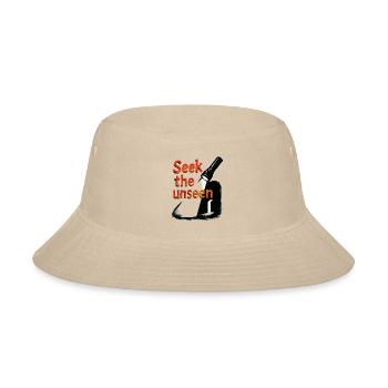Seek The Unseen Grungy Urbex Flashlight Graphic - Bucket Hat - cream - Front