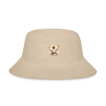 Jesus Meme I Saw That - Bucket Hat - cream - Front
