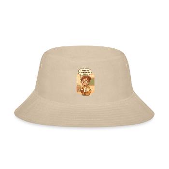 Back to school. I hope my students are nice… - Bucket Hat - cream - Front