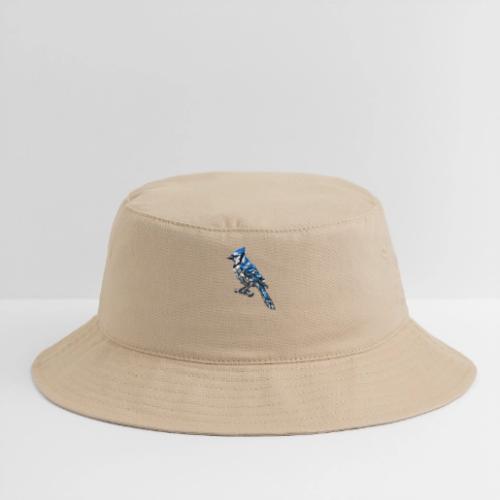 Silver Blue Jay on Perch + Flight Stages 2-print - Bucket Hat