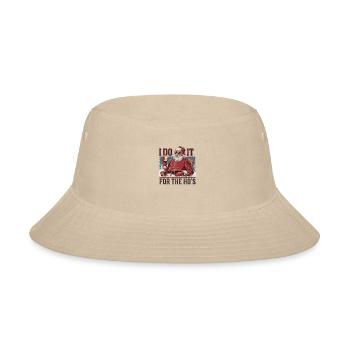 Vintage Faded Christmas Santa Claus T-Shirt 🎅 - Bucket Hat - cream - Front