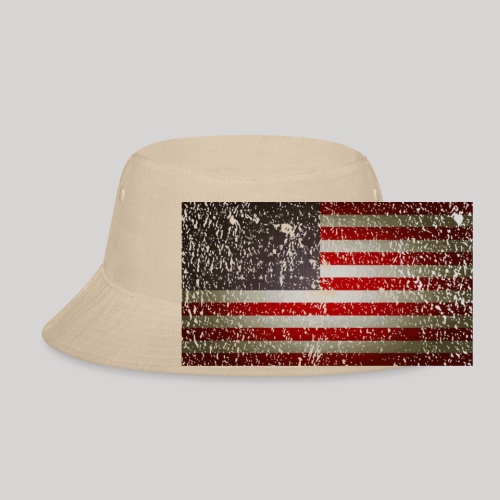 US Flag distressed - Bucket Hat