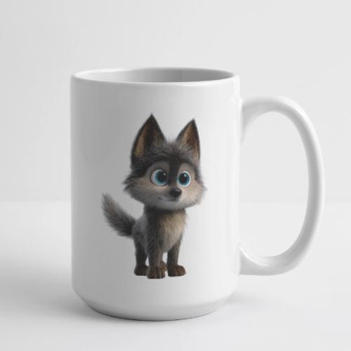 Innocent Cartoon Baby Wolf - Coffee/Tea Mug 15 oz