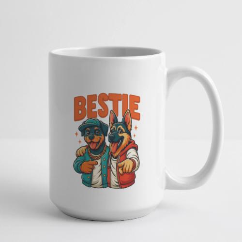 Hip Hop Dog Besties Shirt for Friends & Pet Lovers - Coffee/Tea Mug 15 oz