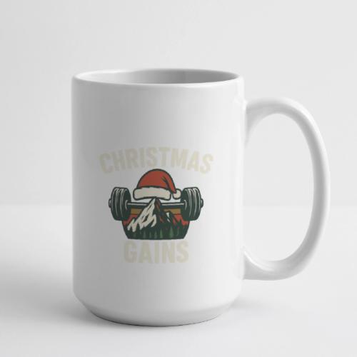 Christmas Gains – Santa Barbell Power - Coffee/Tea Mug 15 oz