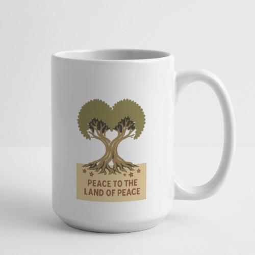 Peace To The Land Of Peace Tree Heart - Coffee/Tea Mug 15 oz