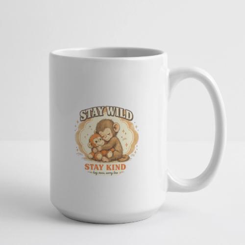 Stay Wild Stay Kind Punch Monkey Hug - Coffee/Tea Mug 15 oz