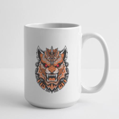 Tribal Demon Wolf Mask - Coffee/Tea Mug 15 oz