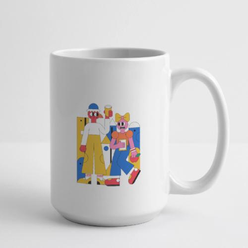 Bold Geometric Duo Pop Art - Coffee/Tea Mug 15 oz