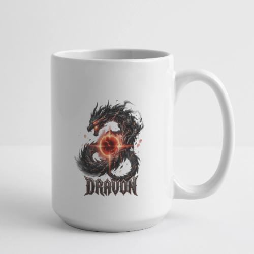 Dravon Fire Dragon Dark Fantasy Graphic T-Shirt - Coffee/Tea Mug 15 oz