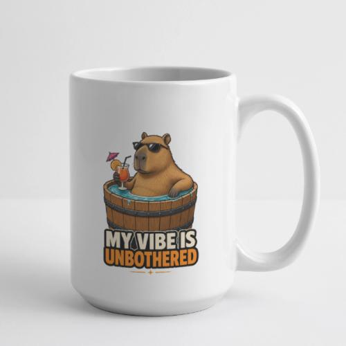 Unbothered Beaver in Wooden Tub - Coffee/Tea Mug 15 oz