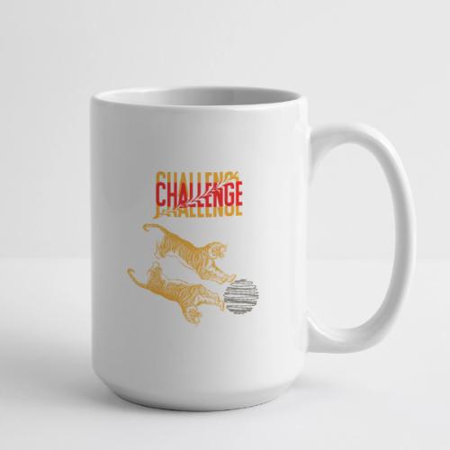 Double tiger fashion, jungle feline animals. - Coffee/Tea Mug 15 oz