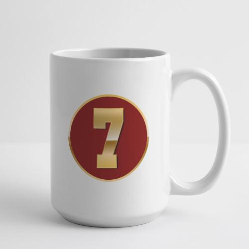 Number 7 in Gold Varsity Font - Coffee/Tea Mug 15 oz
