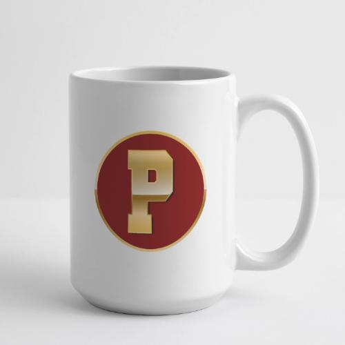 Letter P – Capital Varsity Alphabet Monogram - Coffee/Tea Mug 15 oz