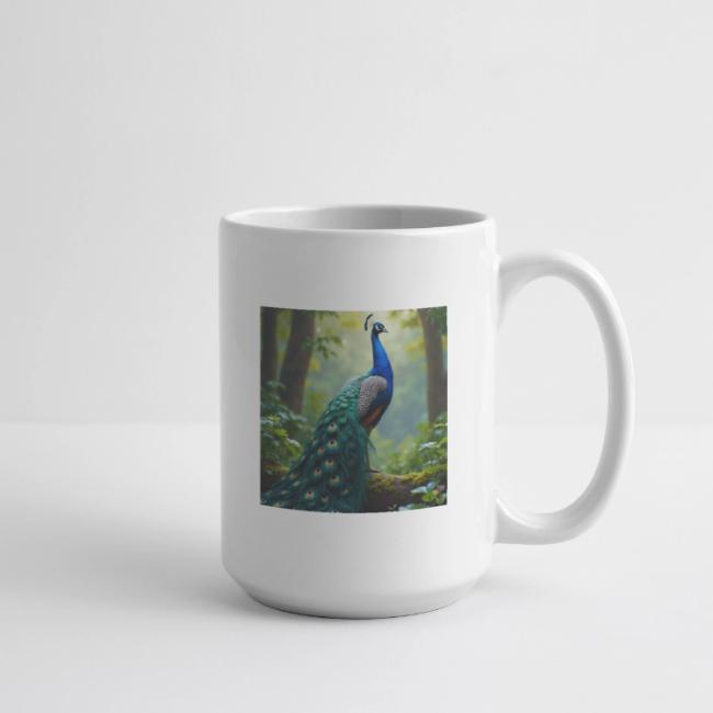 Majestic Peacock in Enchanted Forest