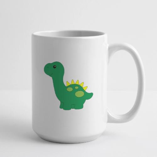 Friendly Green Dino - Infant Wear and Coffee Cup - Coffee/Tea Mug 15 oz