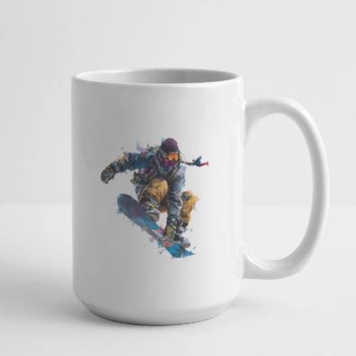 Snowboarding: Splash of Speed - Coffee/Tea Mug 15 oz