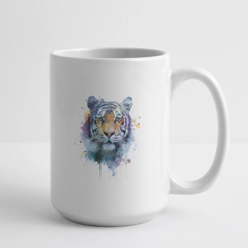 Splash-Art Tiger Face - Coffee/Tea Mug 15 oz