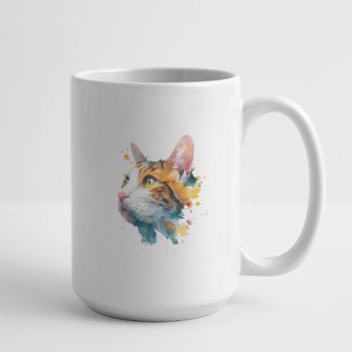 Cat: Feline Ink Burst - Coffee/Tea Mug 15 oz
