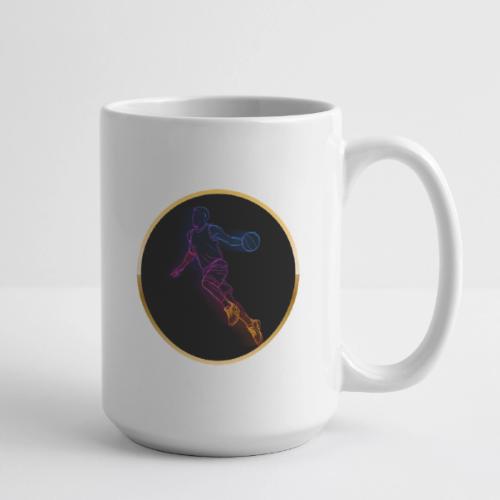 Basketball: Neon Jump Shot - Coffee/Tea Mug 15 oz