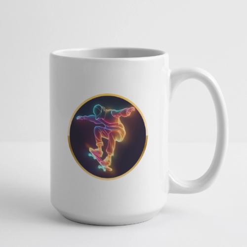 Skateboarding: Midnight Neon Skater - Coffee/Tea Mug 15 oz