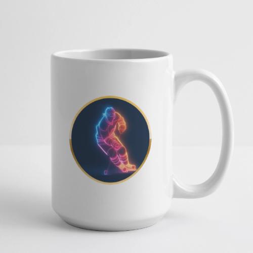 Hockey: Neon Hockey Sketch - Coffee/Tea Mug 15 oz