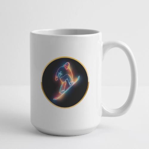 Golden Neon Snowboard - Coffee/Tea Mug 15 oz