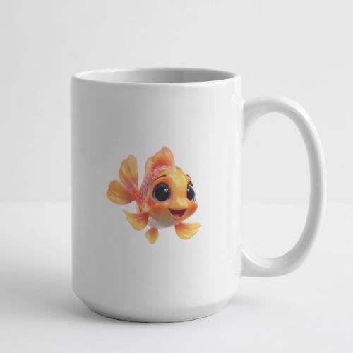 Cheerful 3D Orange Baby Fish - Coffee/Tea Mug 15 oz