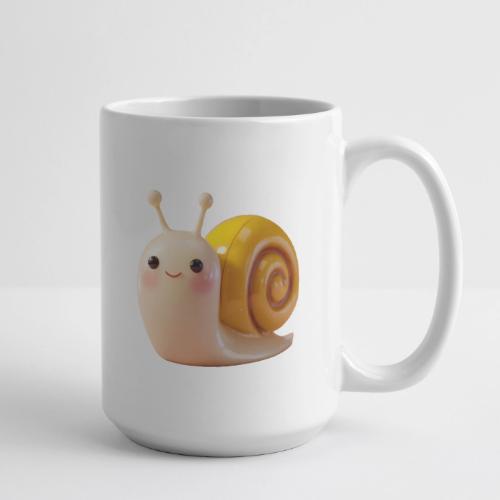 Sweet Cartoon Baby Snail Full of Joy - Coffee/Tea Mug 15 oz