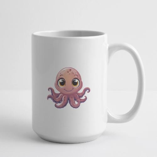 Cute Cartoon Baby Octopus with Big Eyes - Coffee/Tea Mug 15 oz