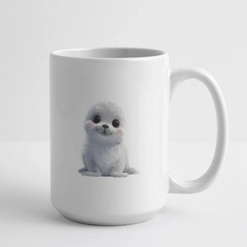Cute White Cartoon Baby Sea Lion - Coffee/Tea Mug 15 oz