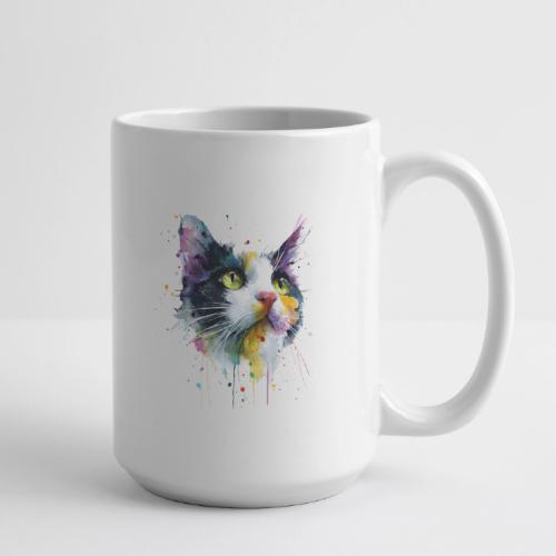 Cat: Painted Purr Expression - Coffee/Tea Mug 15 oz