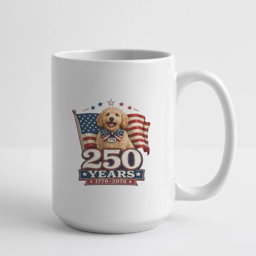 America 250 Dog Mom Goldendoodle - Coffee/Tea Mug 15 oz