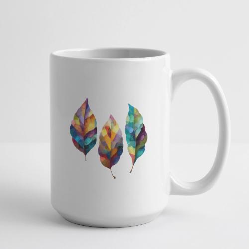 Art: Colorful Leaf Harmony - Coffee/Tea Mug 15 oz
