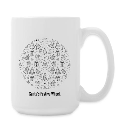 Santa's Festive Wheel T-Shirt - Coffee/Tea Mug 15 oz
