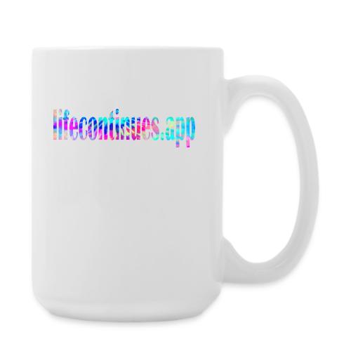 Lifecontinues.app1 - Coffee/Tea Mug 15 oz