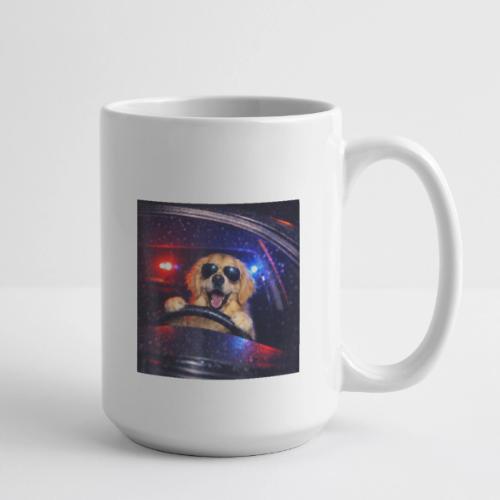 Funny Police Golden Retriever Meme Tee - Coffee/Tea Mug 15 oz