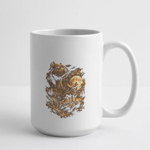 Pit Bull Howling Moon Fantasy Forest Tee - Coffee/Tea Mug 15 oz