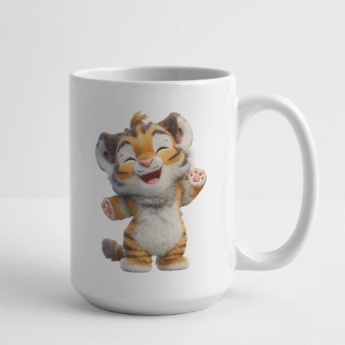 Energetic Baby Tiger Standing with Joy - Coffee/Tea Mug 15 oz