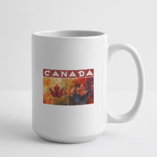 Painted Canada Leaves - Coffee/Tea Mug 15 oz