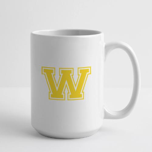 Letter W – Capital Athletic Alphabet Monogram - Coffee/Tea Mug 15 oz