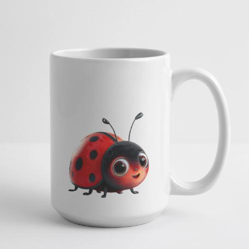 Adorable Cartoon Ladybug with Big Eyes - Coffee/Tea Mug 15 oz
