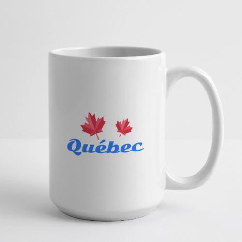 Québec with two red maple leaves - Coffee/Tea Mug 15 oz