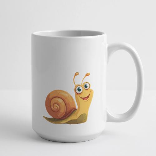 Happy Cartoon Snail with a Smile - Coffee/Tea Mug 15 oz