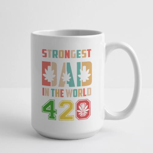 Chucklesome 420 Dad Loves Herb Weed Marijuana - Tasse à café/thé 15 oz