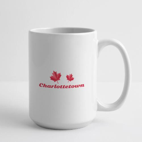 Charlottetown with two red maple leaves - Coffee/Tea Mug 15 oz