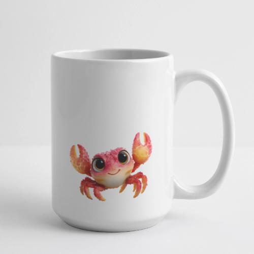 Cheerful Red Baby Crab Character - Coffee/Tea Mug 15 oz