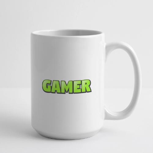 Gamer Neon Green Gaming Logo Design - Coffee/Tea Mug 15 oz