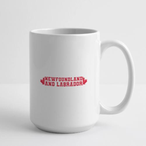Newfoundland and Labrador with maple leaf - Coffee/Tea Mug 15 oz
